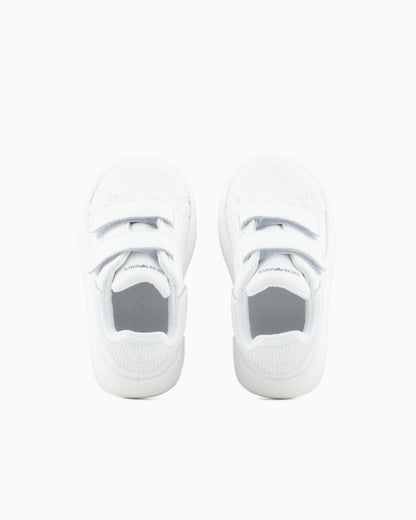 White Velcro Sneaker Emporio Armani