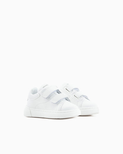 White Velcro Sneaker Emporio Armani
