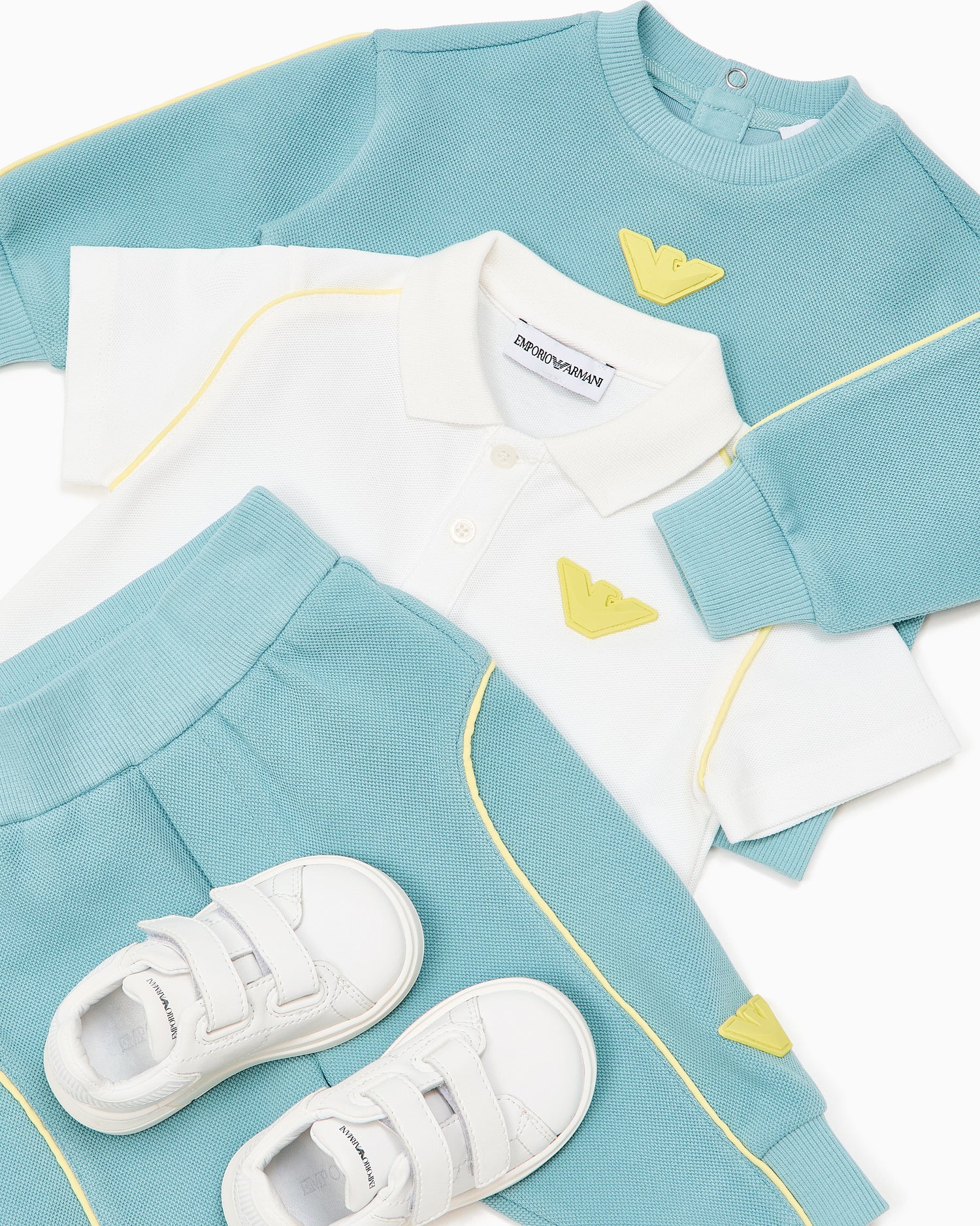 White Velcro Sneaker Emporio Armani