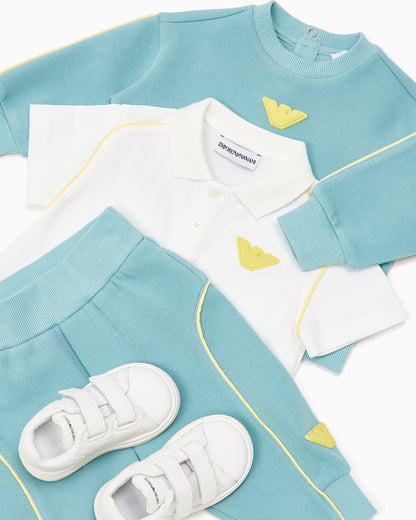 White Velcro Sneaker Emporio Armani