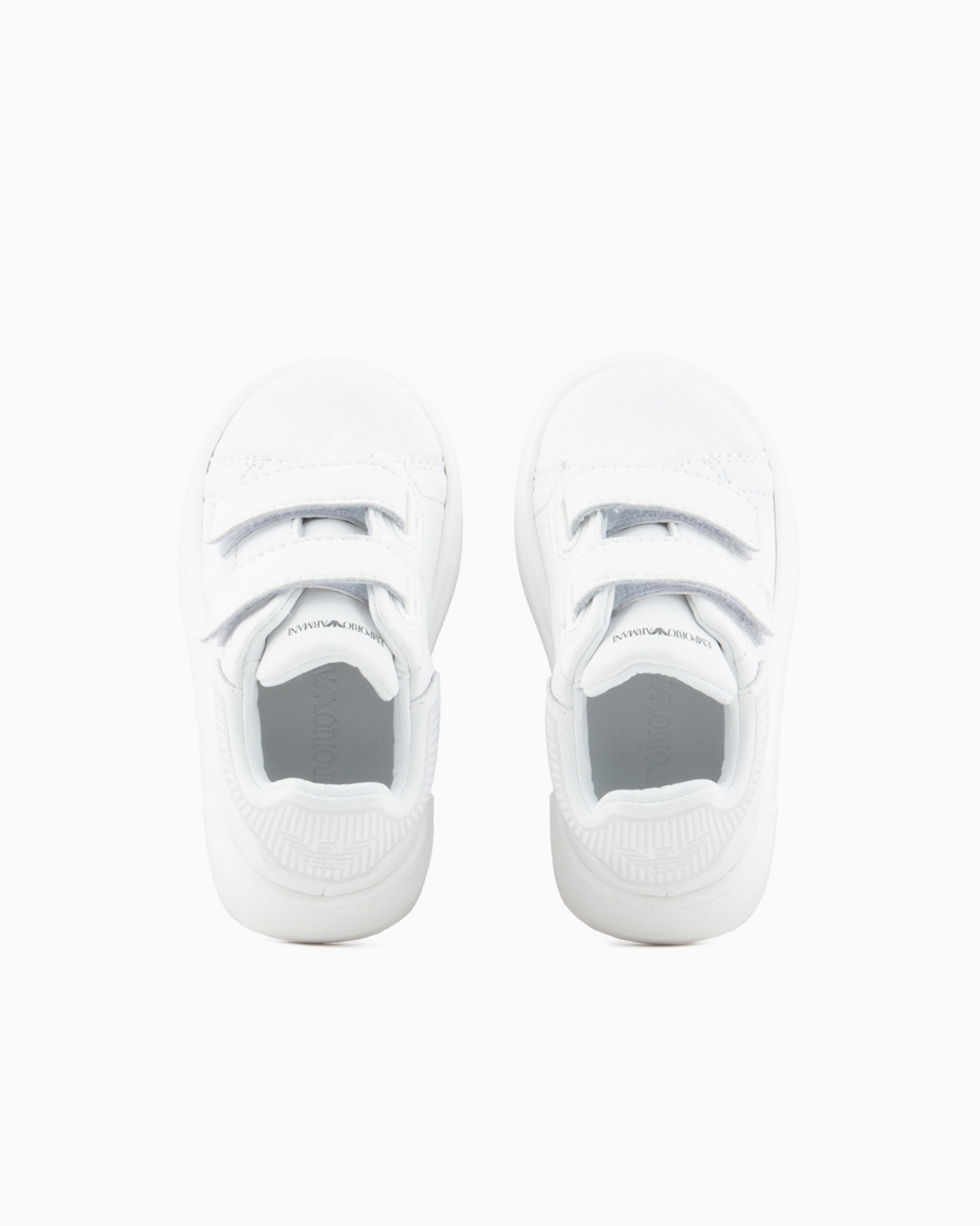 White Velcro Sneaker Emporio Armani