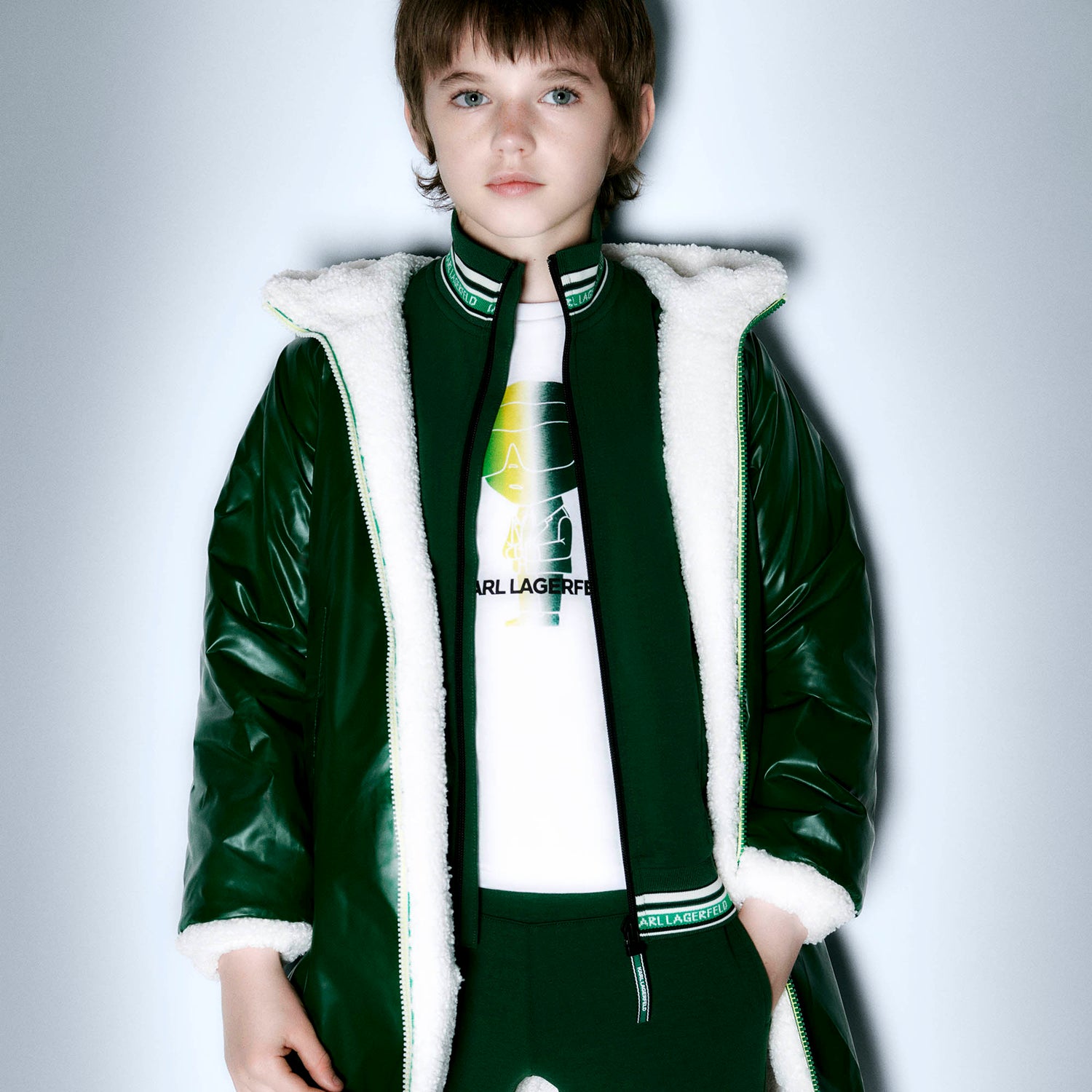 Karl Lagerfeld Kids Reversible Parka Style: Z16162