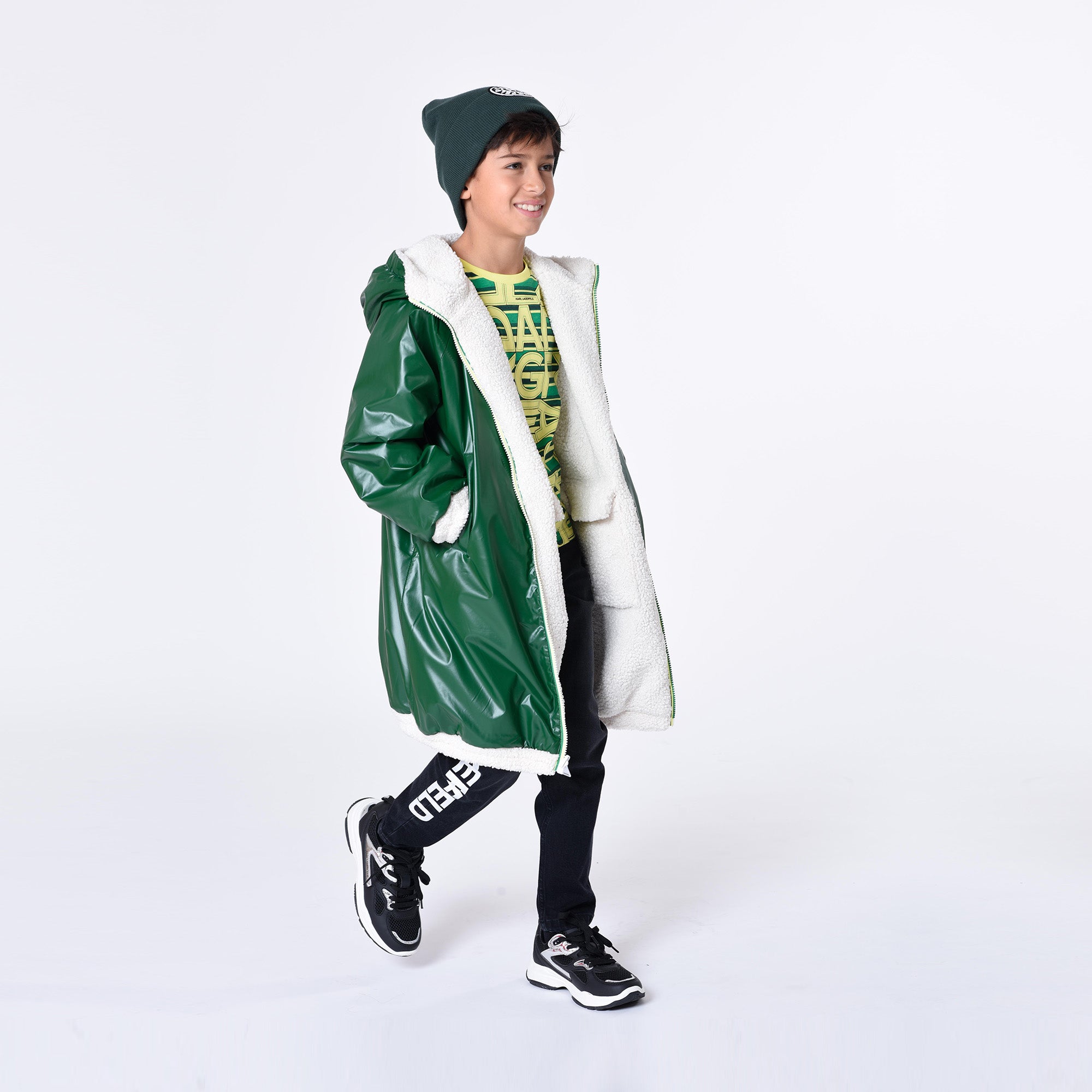 Karl Lagerfeld Kids Reversible Parka Style: Z16162