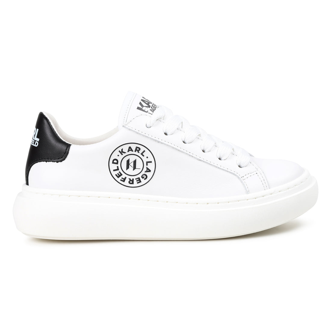 Leather Lace-Up Sneakers