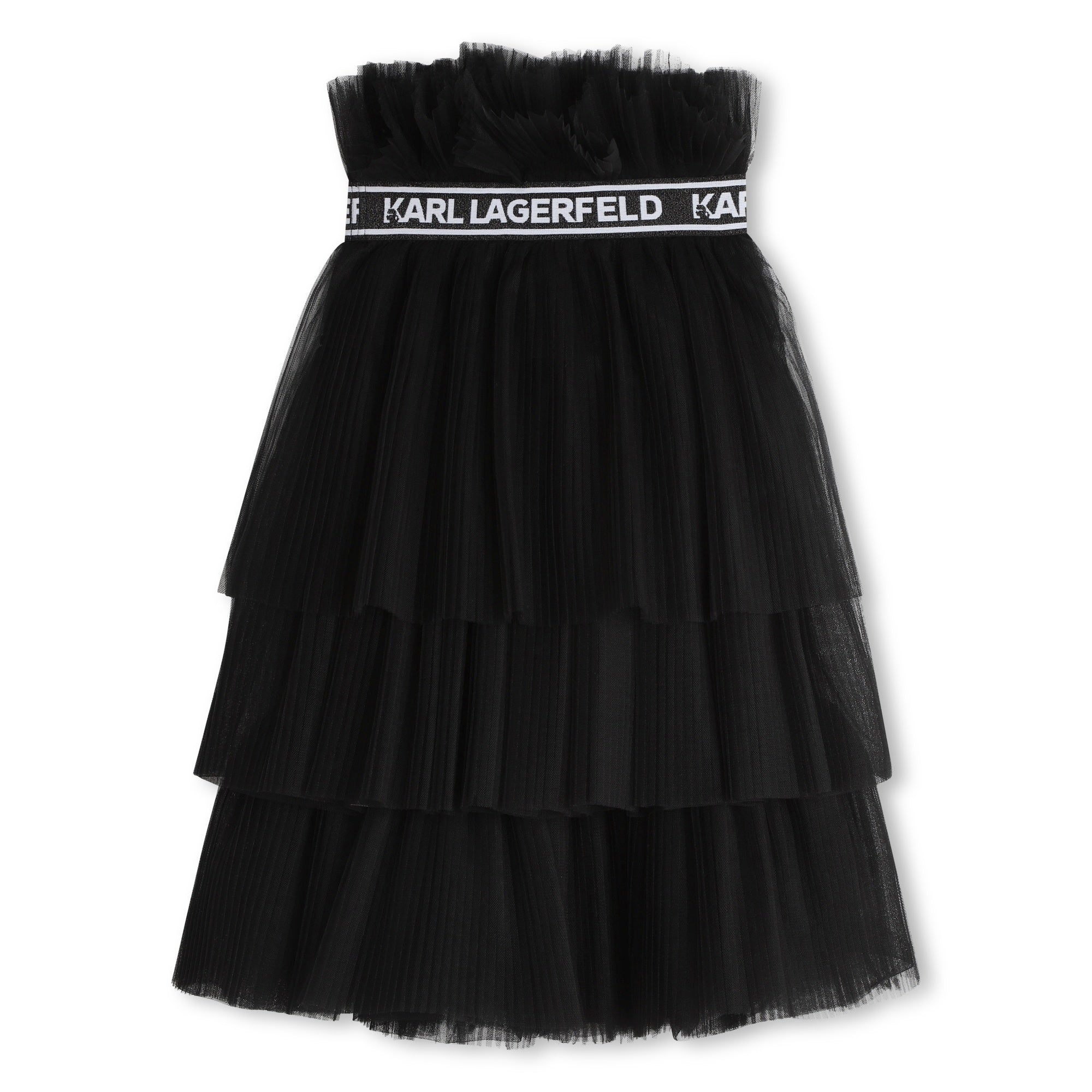 Jacquard Logo Tutu Midi Skirt