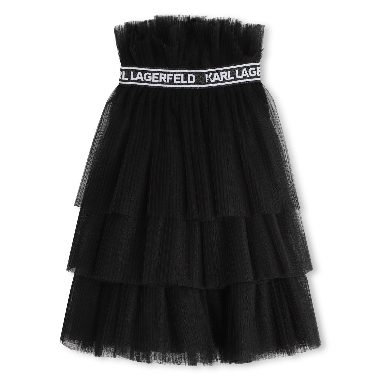 Jacquard Logo Tutu Midi Skirt