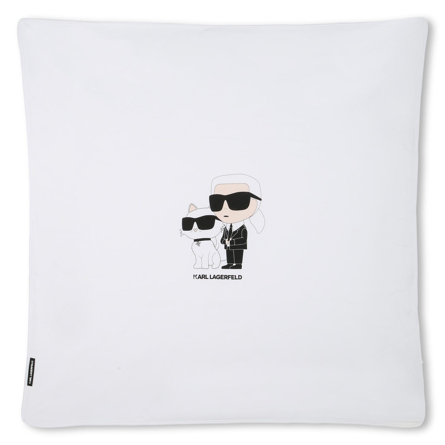 Reversible Cotton Baby Blanket with Karl &amp; Choupette Print