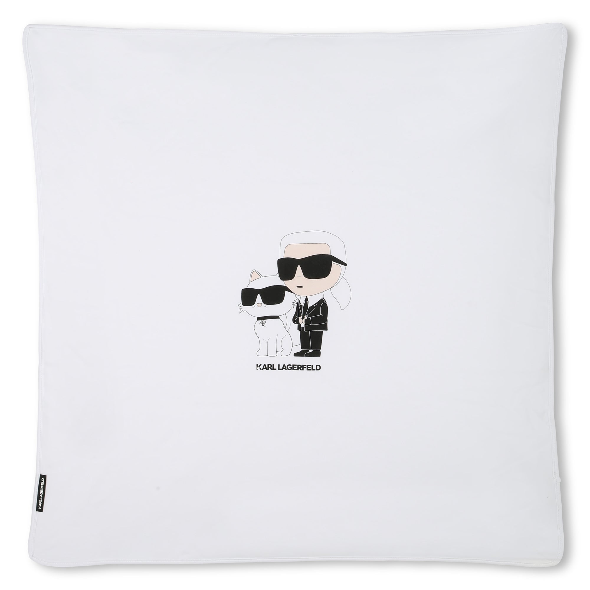 Reversible Cotton Baby Blanket with Karl &amp; Choupette Print