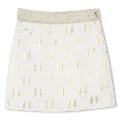 Jacquard A-Line Skirt