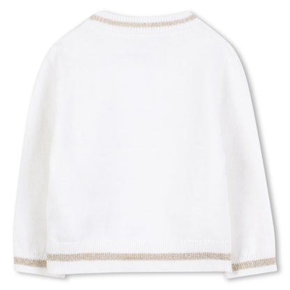Baby Knitted Sweater and Leggings Set with Gold Signature Detail