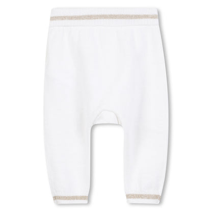 Baby Knitted Sweater and Leggings Set with Gold Signature Detail