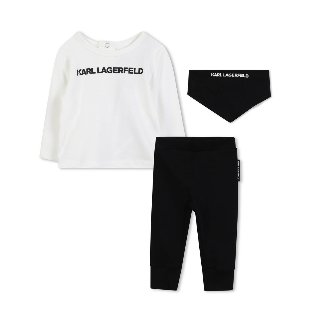 Baby T-Shirt, Leggings and Scarf Gift Set in Organic Cotton
