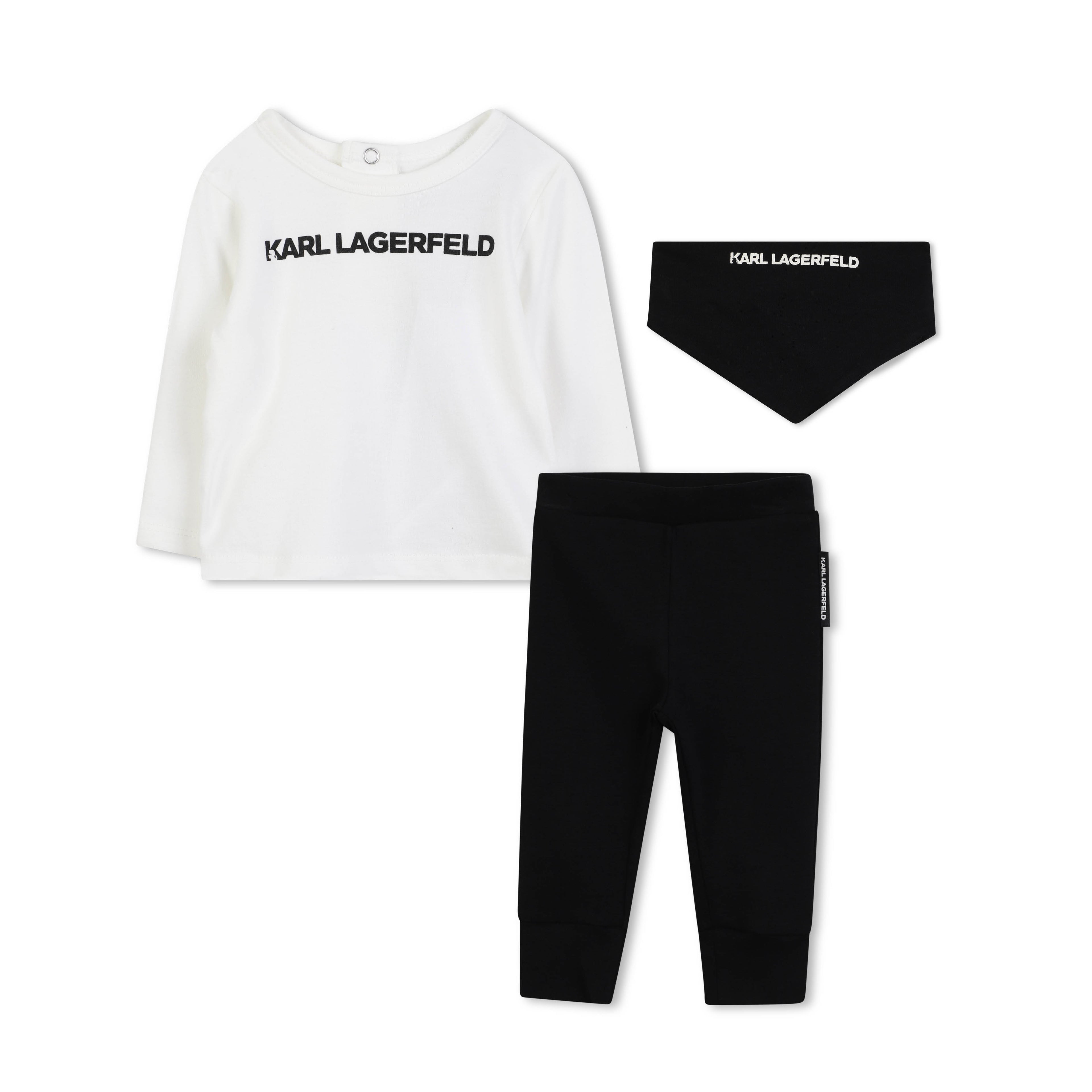 Baby T-Shirt, Leggings and Scarf Gift Set in Organic Cotton