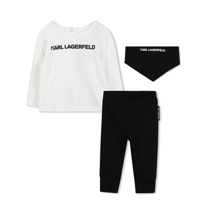 Baby T-Shirt, Leggings and Scarf Gift Set in Organic Cotton