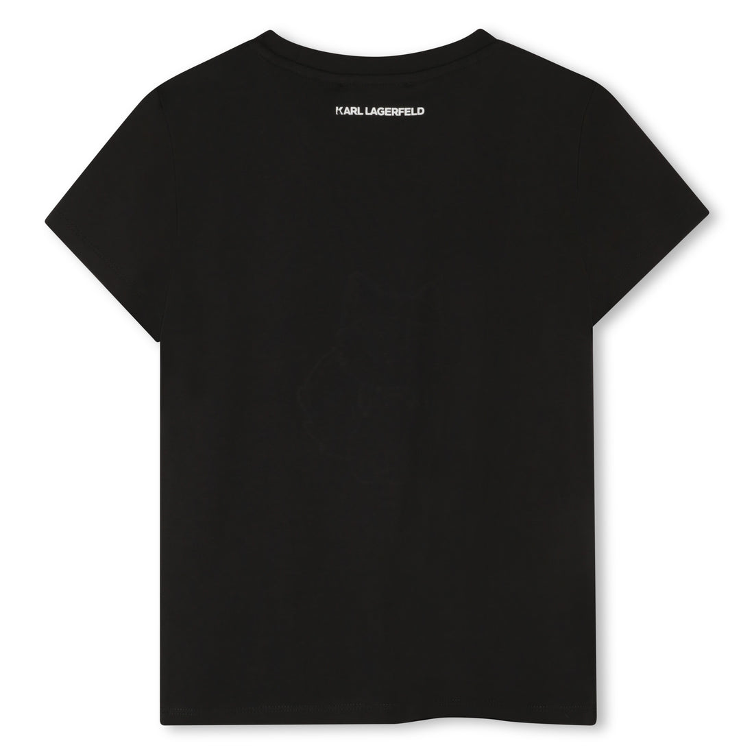 Short Sleeve T-Shirt with Choupette Motif, Black