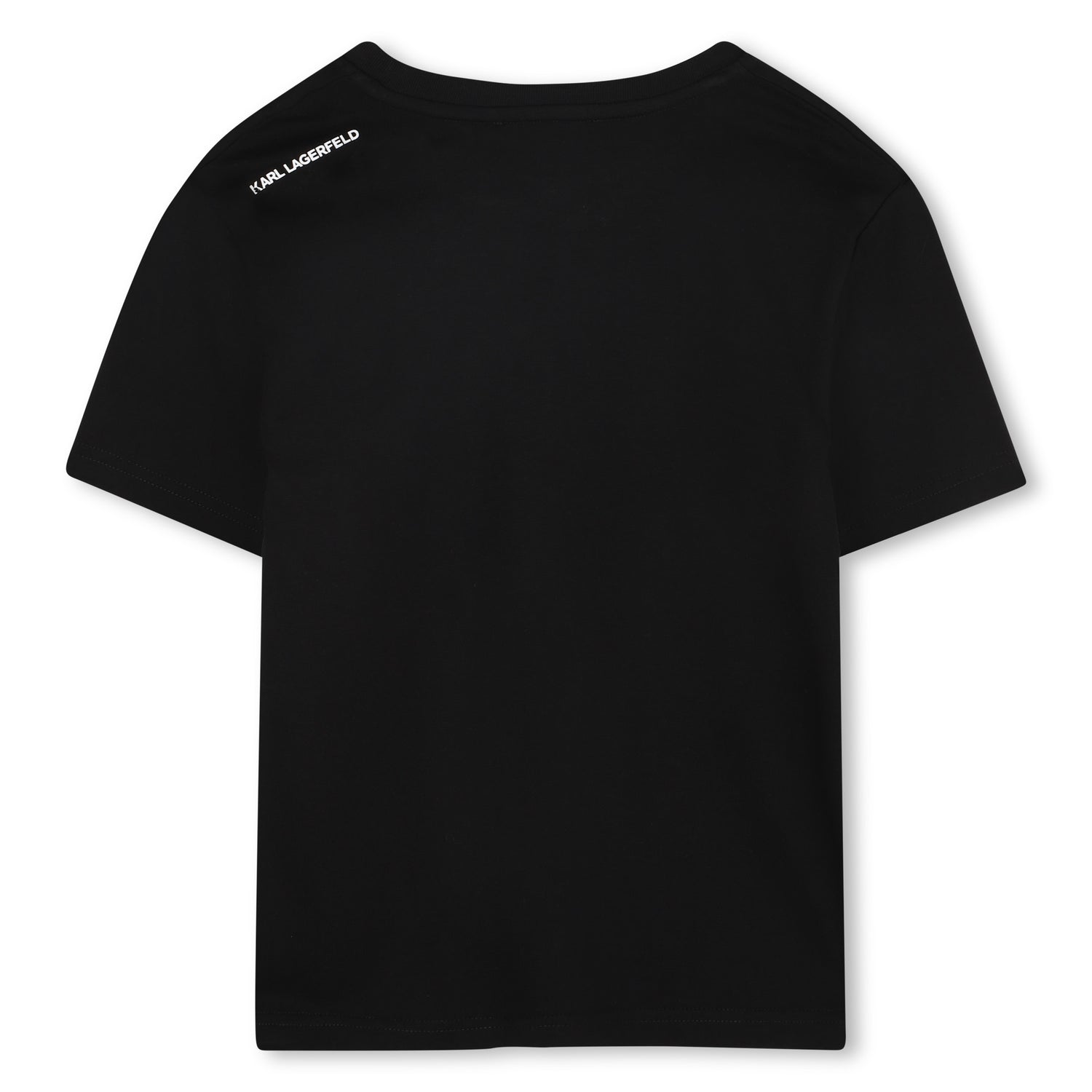 Short-Sleeve Organic Cotton Logo T-Shirt, White &amp; Black