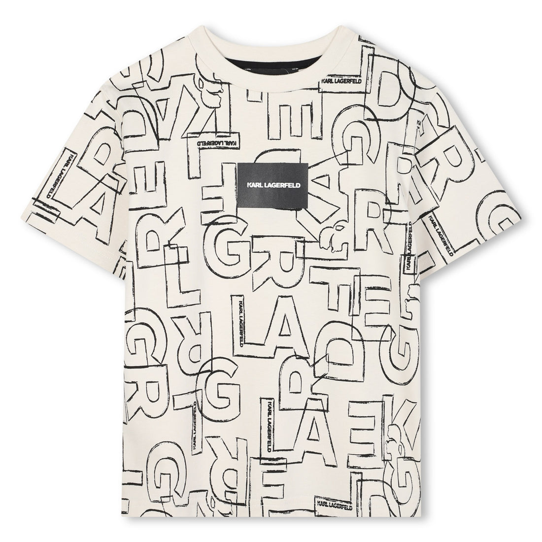 Short Sleeve Logo Print T-Shirt, Off-White