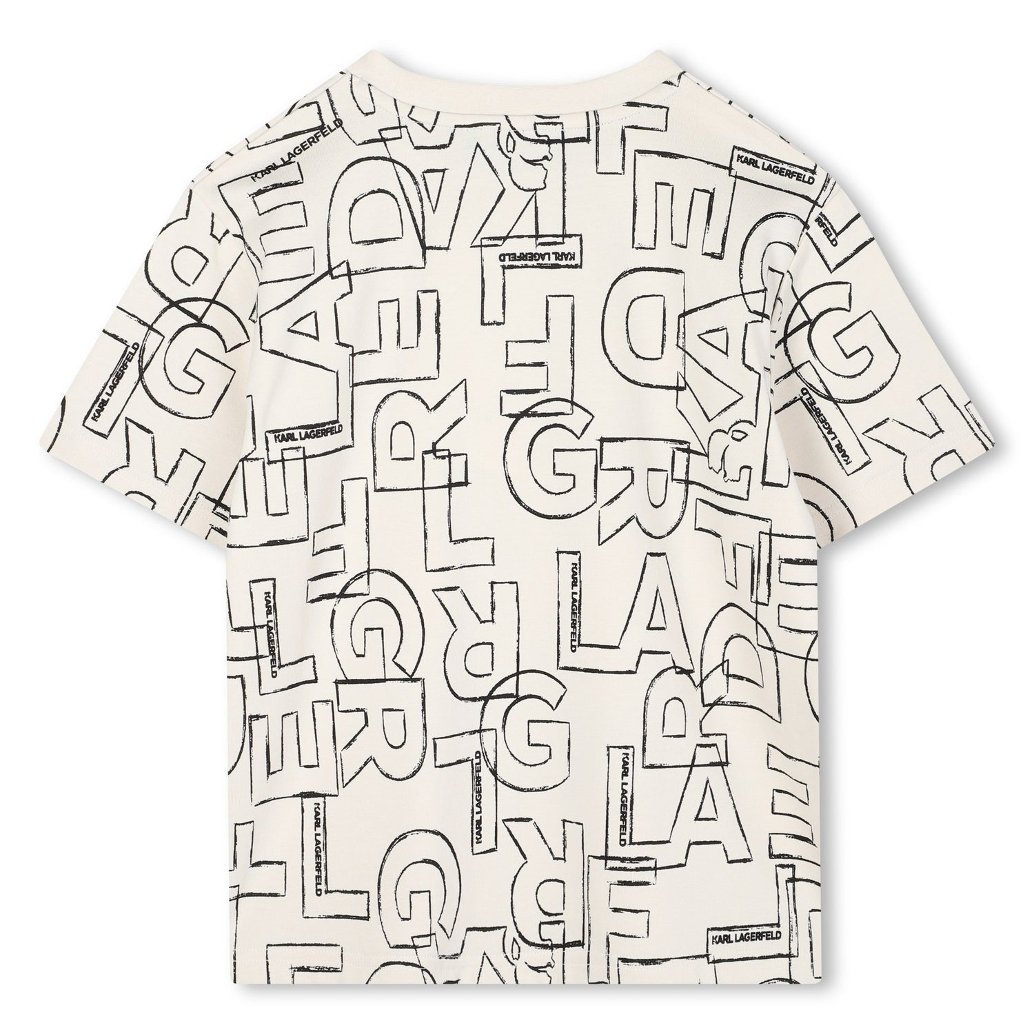 Short Sleeve Logo Print T-Shirt, Off-White