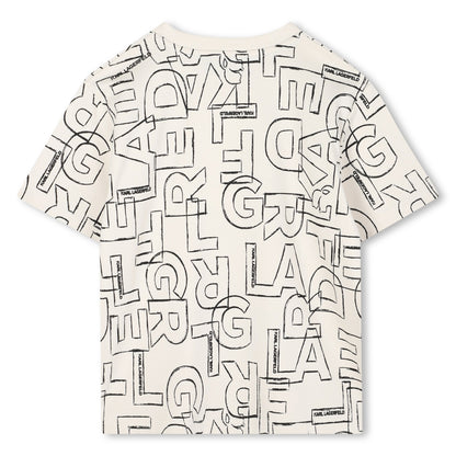 Short Sleeve Logo Print T-Shirt, Off-White