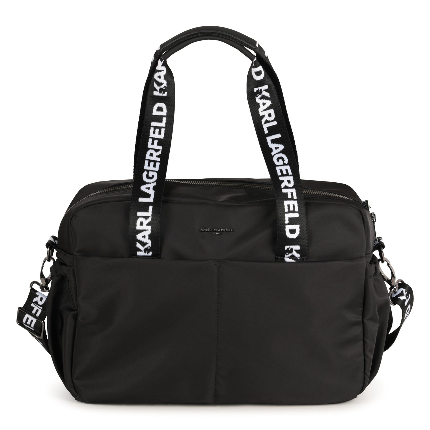 Black Changing Bag with Karl and Choupette Badges