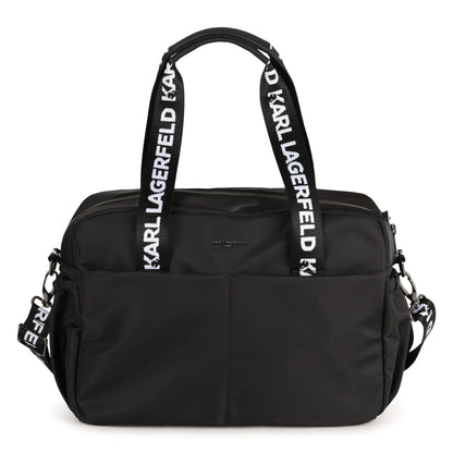 Black Changing Bag with Karl and Choupette Badges