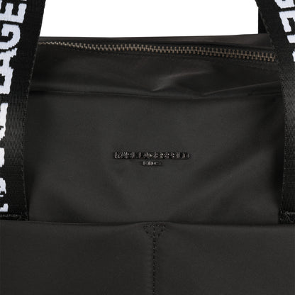 Black Changing Bag with Karl and Choupette Badges
