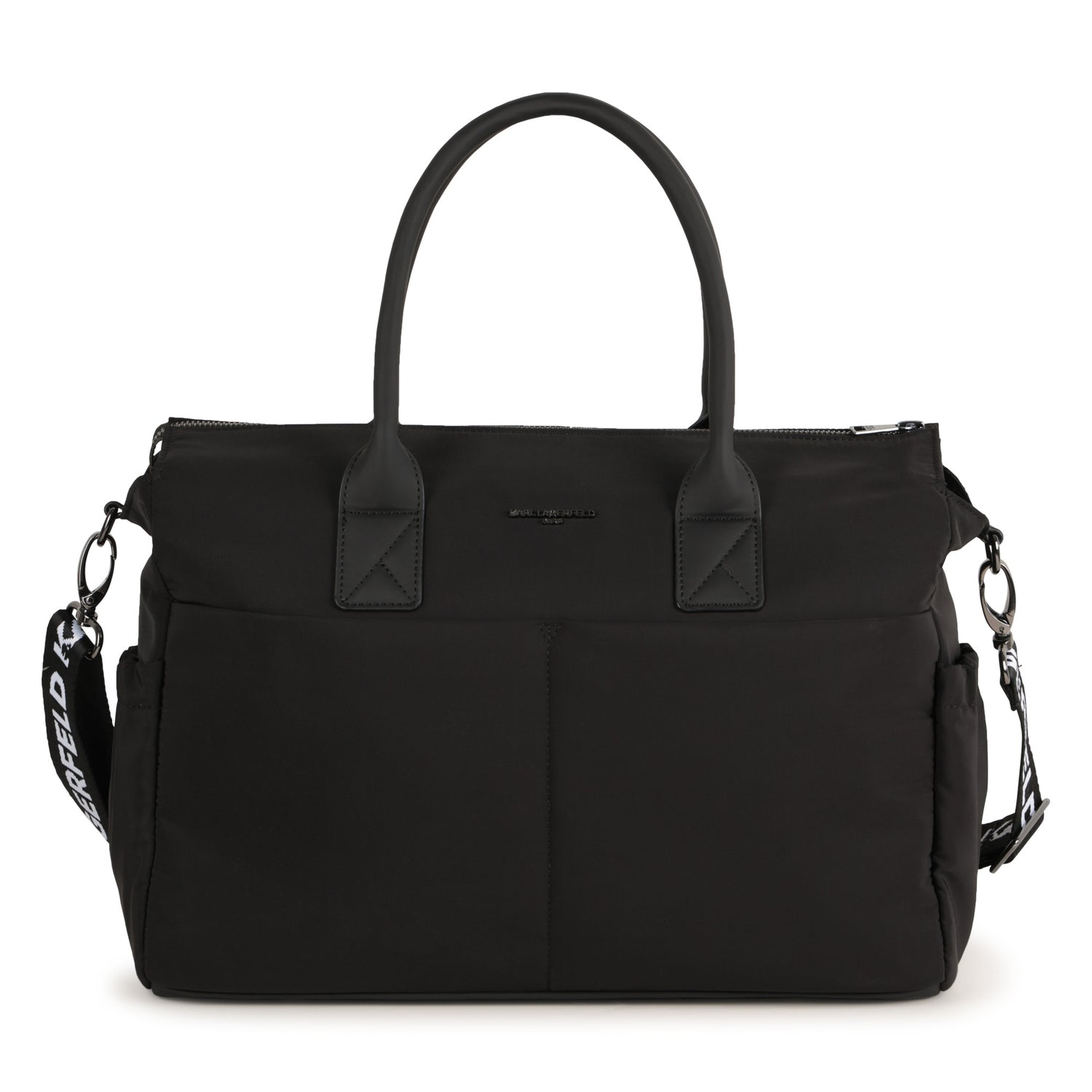 Black Changing Bag with Karl and Choupette Print