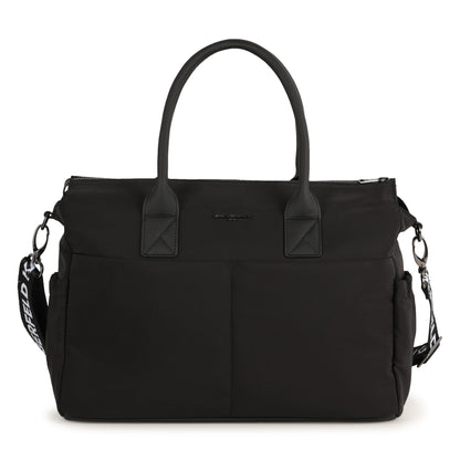 Black Changing Bag with Karl and Choupette Print