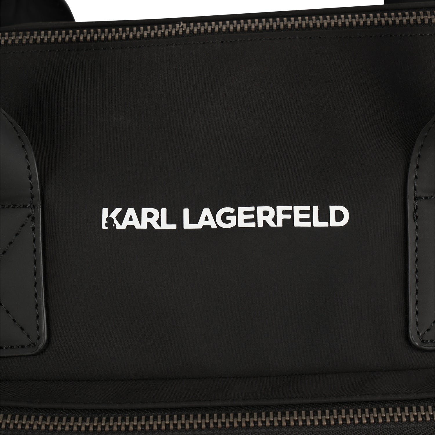 Black Changing Bag with Karl and Choupette Print