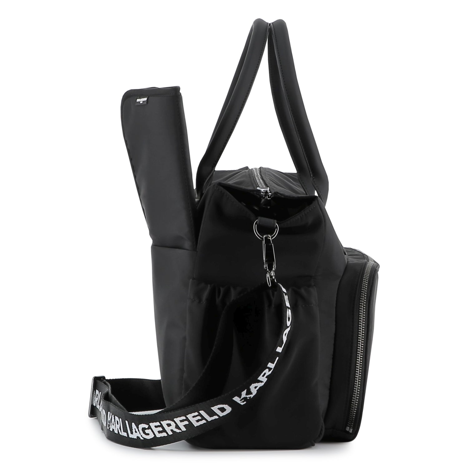 Black Changing Bag with Karl and Choupette Print