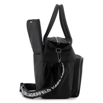 Black Changing Bag with Karl and Choupette Print