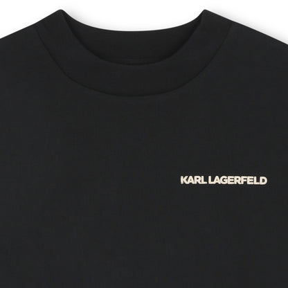Black Short Sleeve T-Shirt with Karl Lagerfeld Graphic Back Print