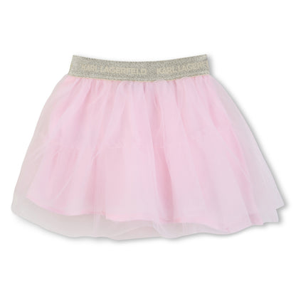 Sweatshirt &amp; Skirt Set in Pale Pink Karl Lagerfeld Kids