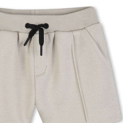 Polo Shirt &amp; Shorts Set in White and Black Karl Lagerfeld Kids