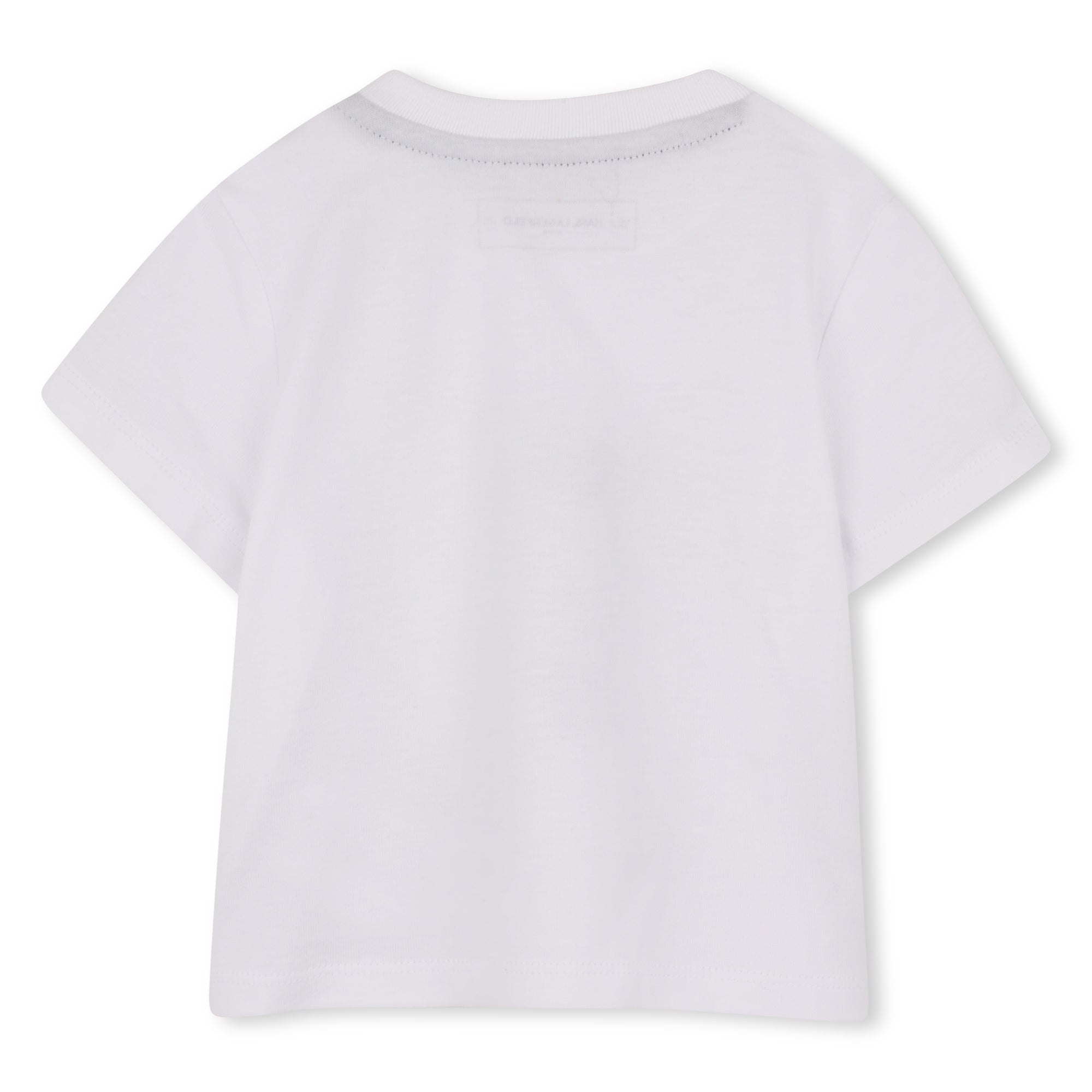 Cardigan, T-Shirt &amp; Trousers Set in Beige Karl Lagerfeld Kids