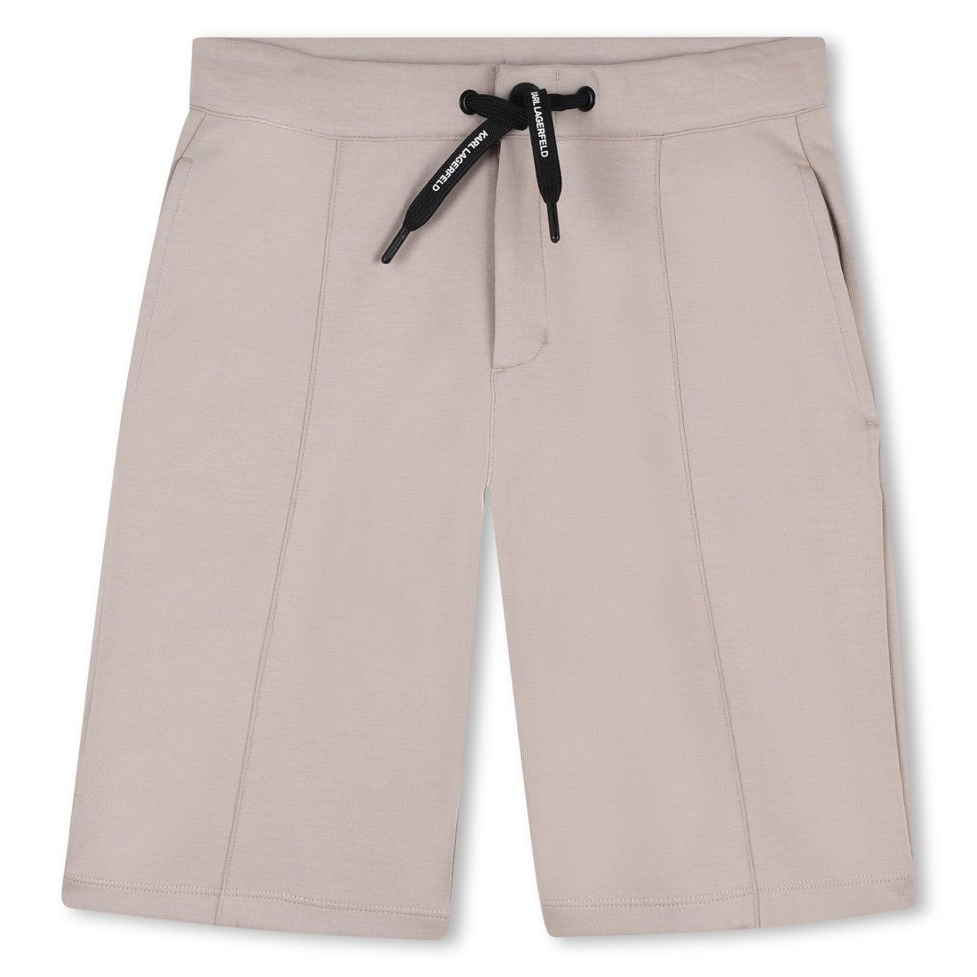 Bermuda Shorts in Beige Double Jersey Karl Lagerfeld Kids