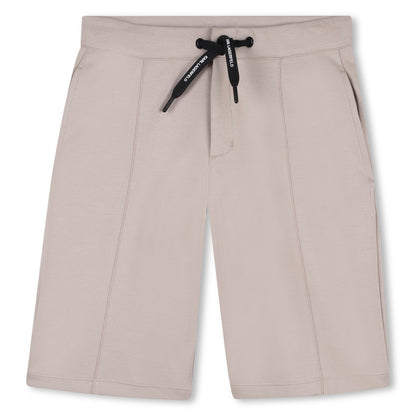 Bermuda Shorts in Beige Double Jersey Karl Lagerfeld Kids