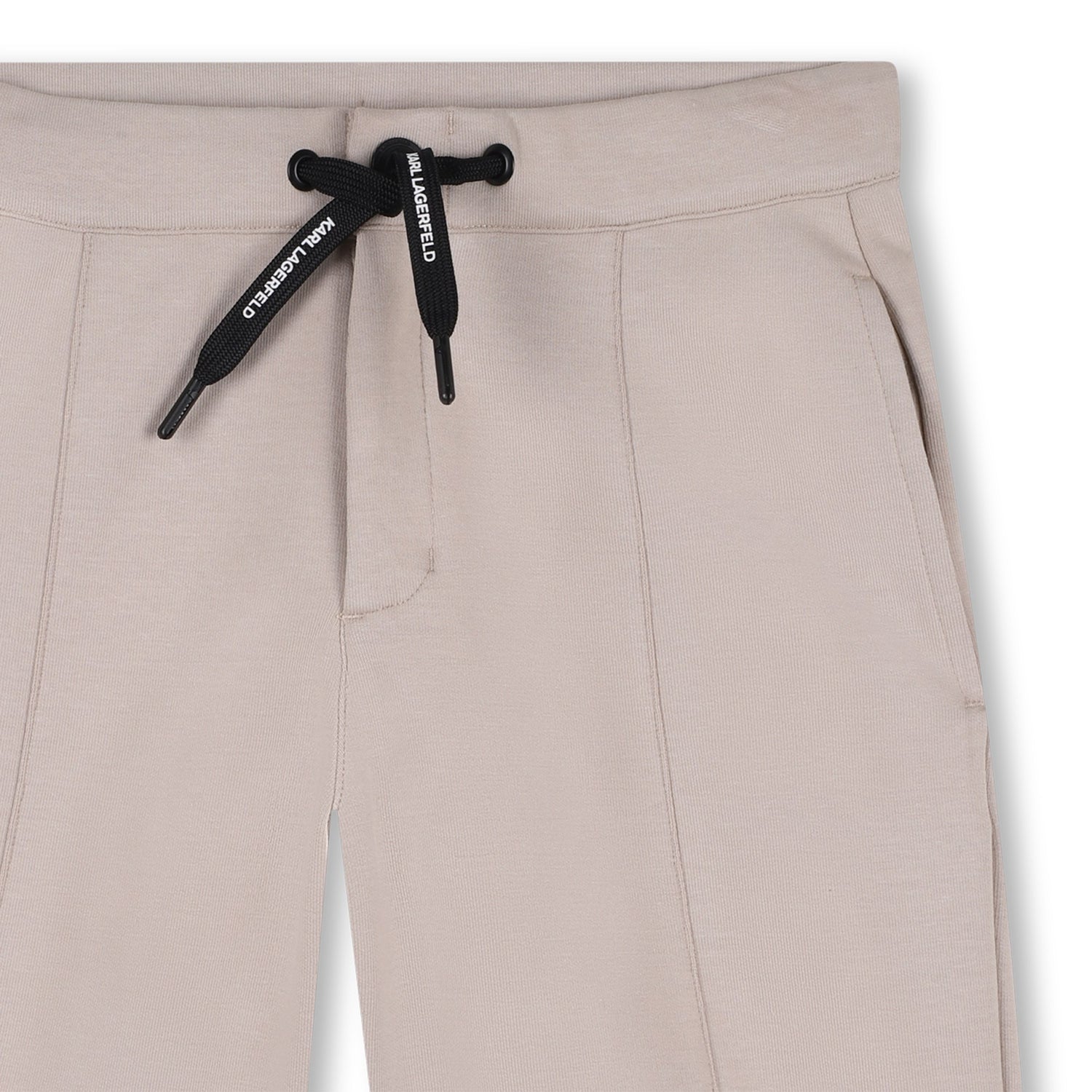 Bermuda Shorts in Beige Double Jersey Karl Lagerfeld Kids