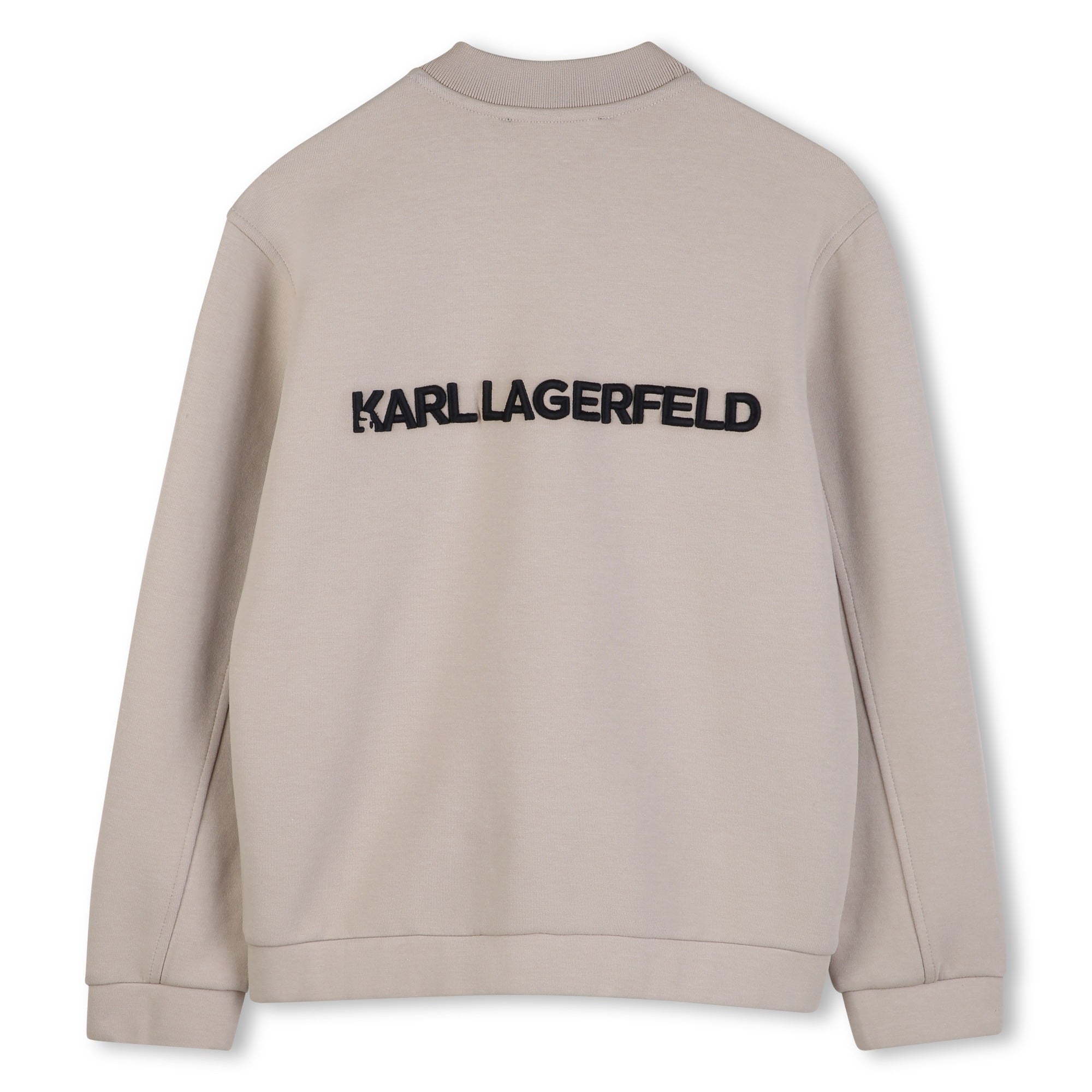 Cardigan in Beige Double Jersey Karl Lagerfeld Kids
