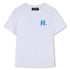 T-Shirt in White Organic Cotton Karl Lagerfeld Kids