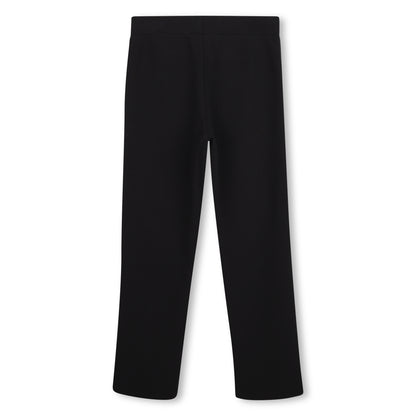 Jog Pants in Black Double Jersey Karl Lagerfeld Kids