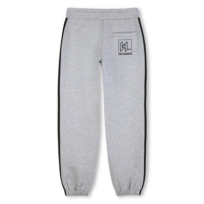 Jog Pants in Grey Double Jersey Karl Lagerfeld Kids