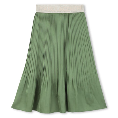 Pleated Midi Skirt in Dill Karl Lagerfeld Kids
