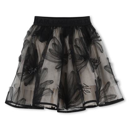 Mesh Skirt in Black Karl Lagerfeld Kids