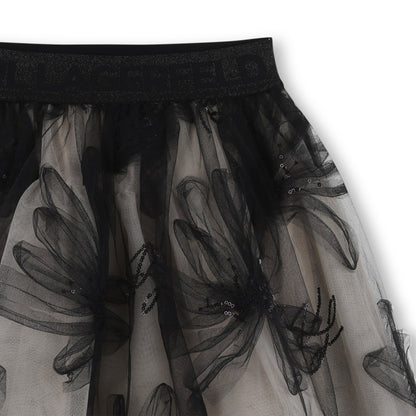 Mesh Skirt in Black Karl Lagerfeld Kids