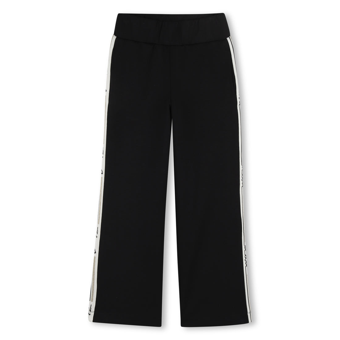 Jogging Pants in Black Double Jersey Karl Lagerfeld Kids
