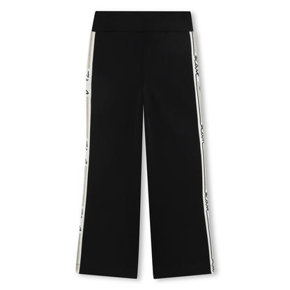 Jogging Pants in Black Double Jersey Karl Lagerfeld Kids