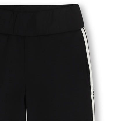 Jogging Pants in Black Double Jersey Karl Lagerfeld Kids