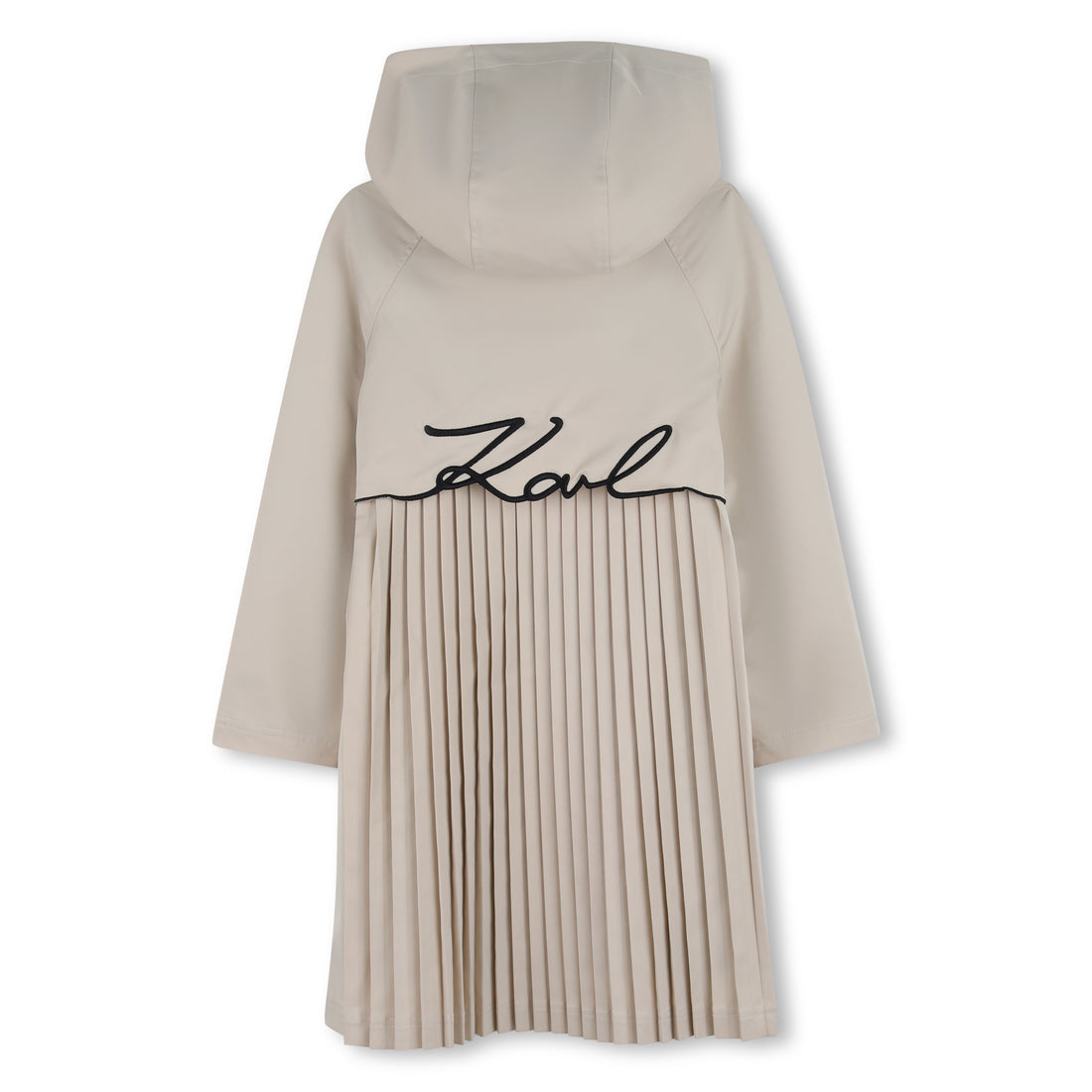 Twill Trench Coat in Khaki Karl Lagerfeld Kids