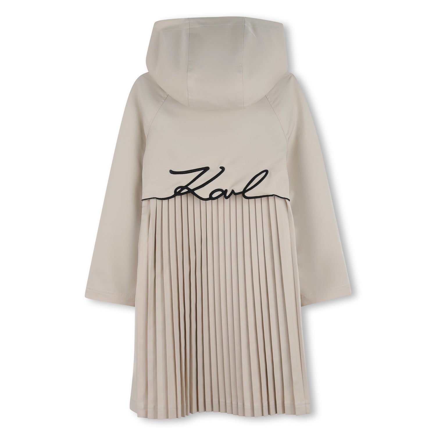 Twill Trench Coat in Khaki Karl Lagerfeld Kids